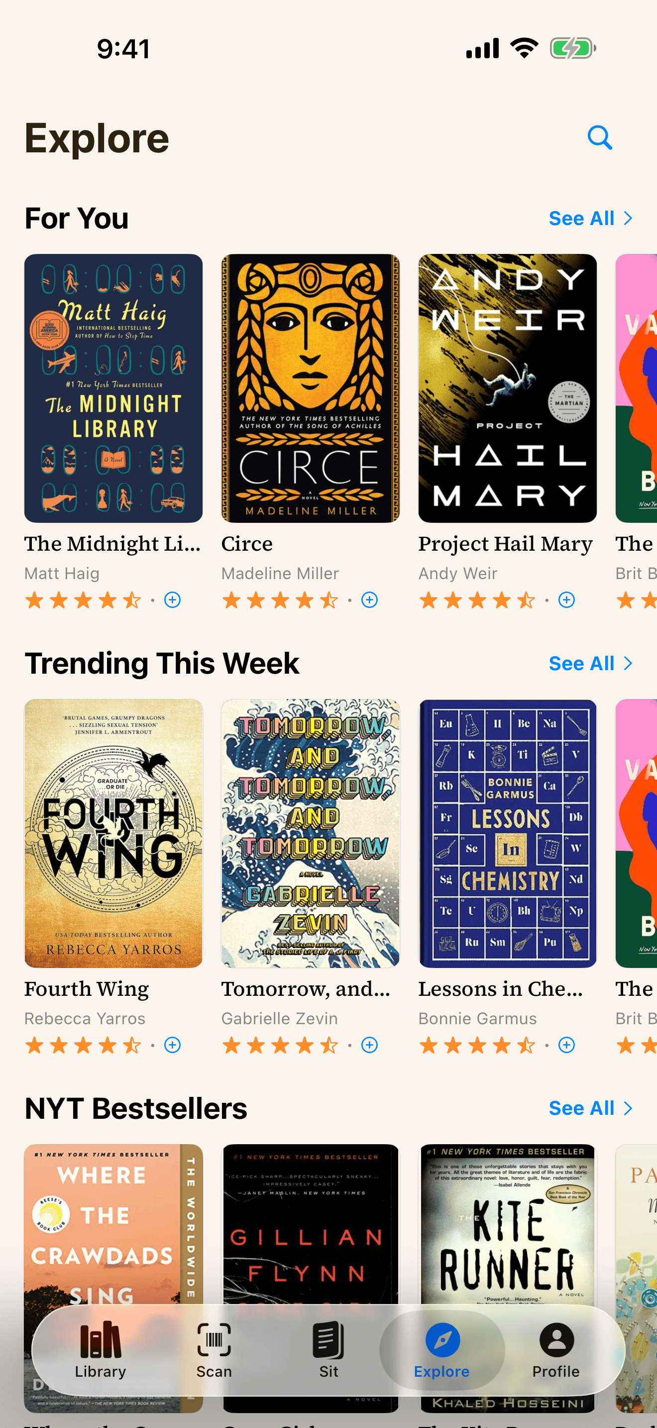 BookOwl Explore recommendations
