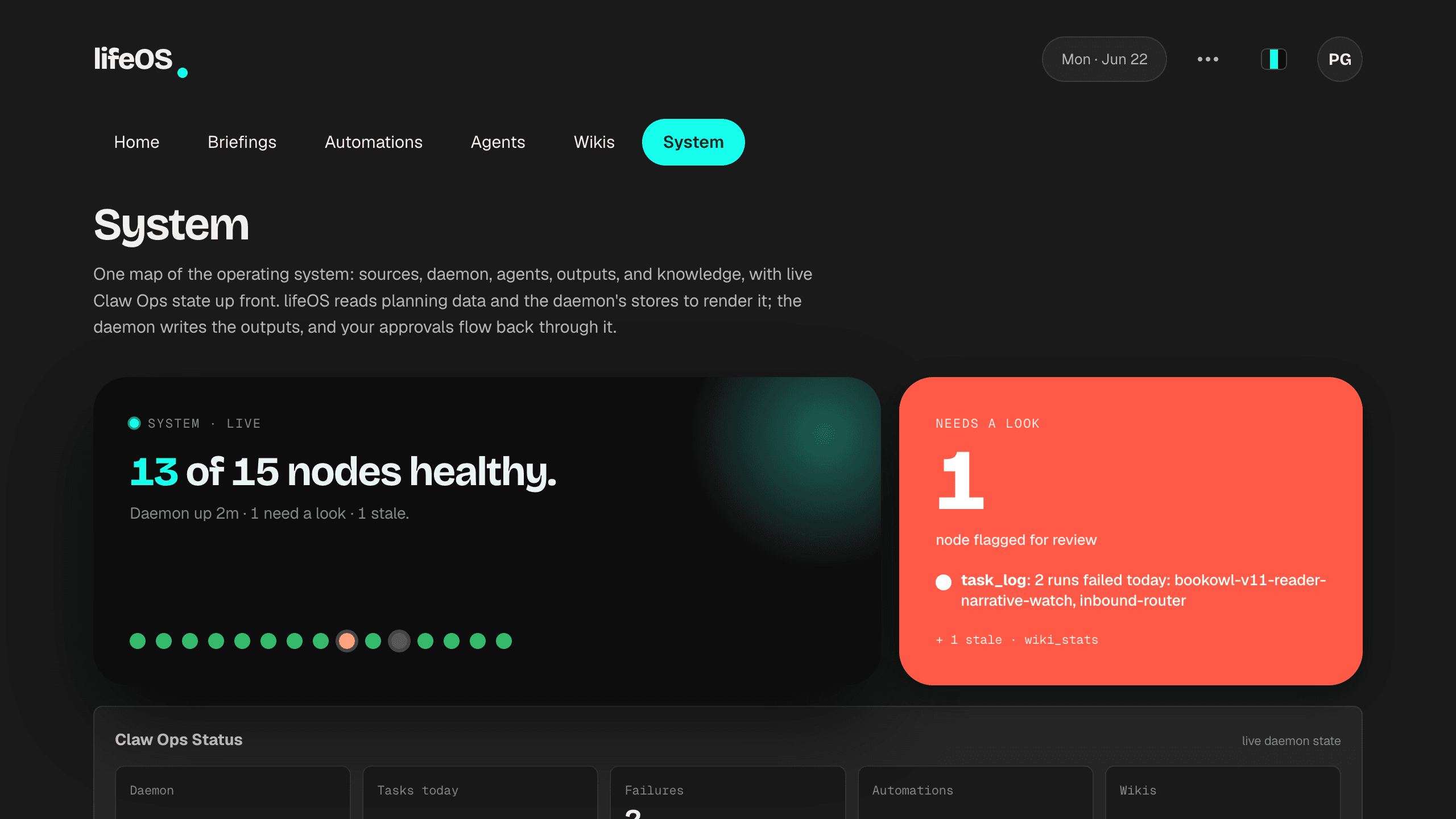 lifeOS preview